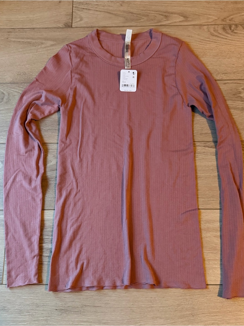 NWT Free People pink long sleeve shirt in XS/S $40 retail